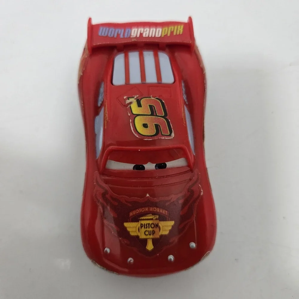 Disney Pixar Cars Lightning McQueen & Fillmore Diecast Toy Cars Lot of 2 Mattel